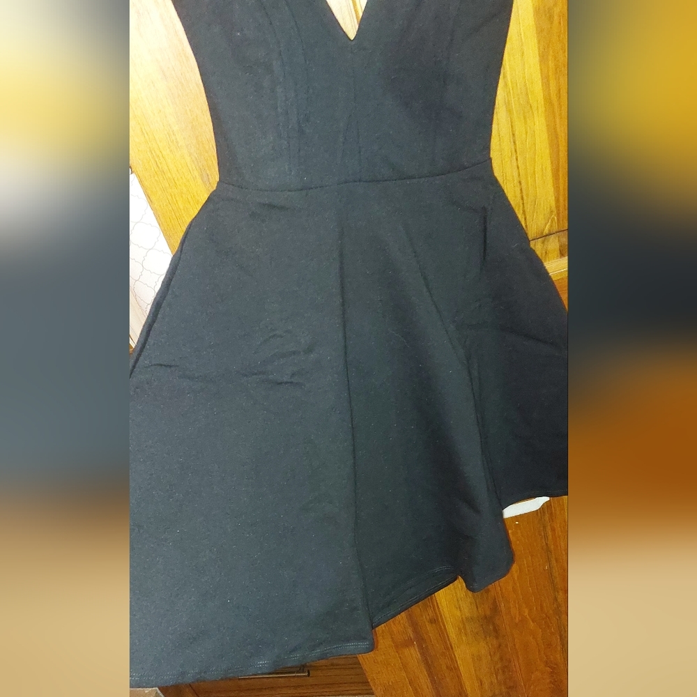 Lulu’s Believe in Love Black Backless Skater Dress in Black - Picture 9 of 10